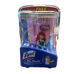 Lysol No-Touch Hand Soap Dispenser Only Disney Princesses Cover New Old Stock!!